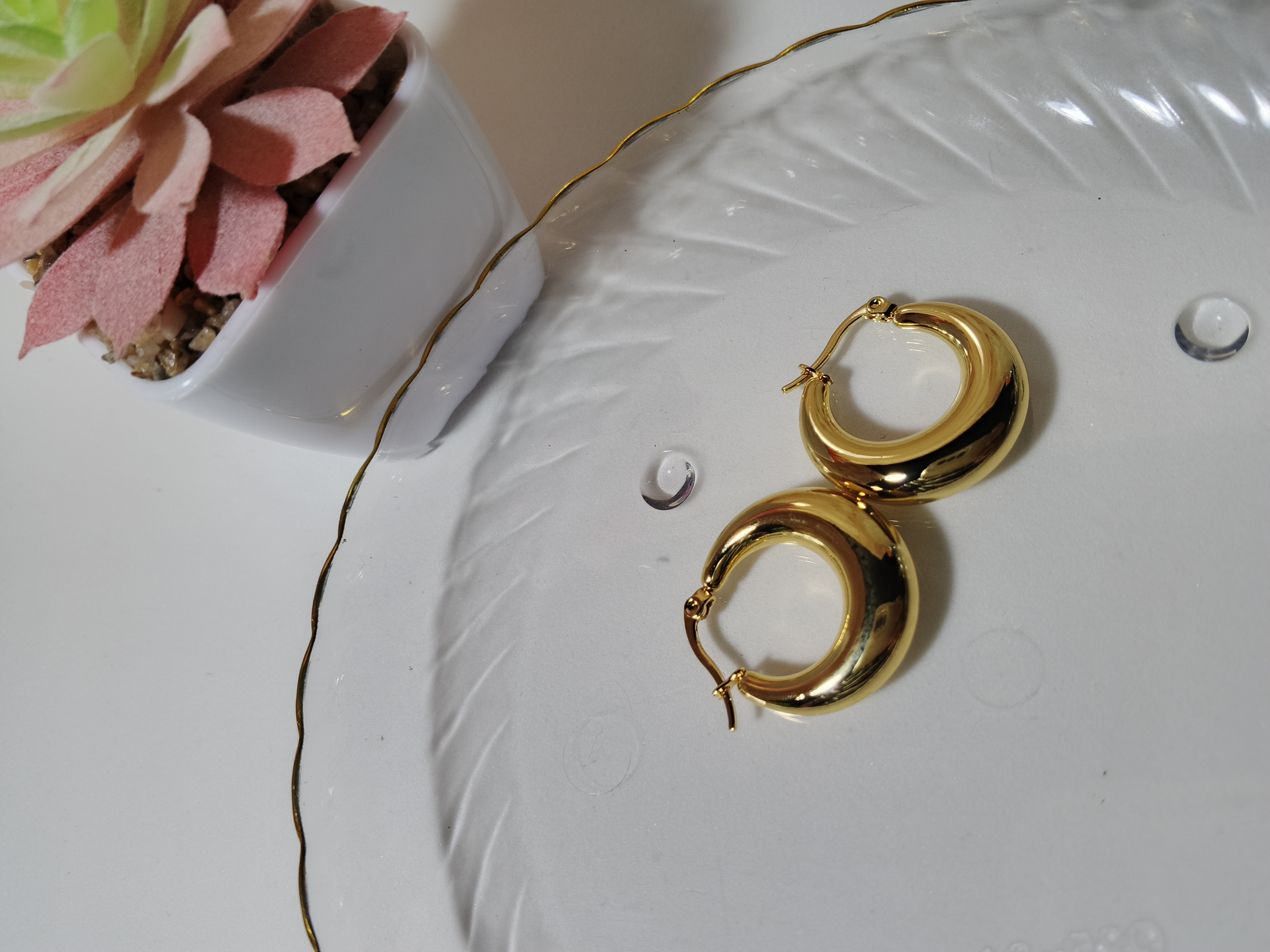 Argollas Brillantes Oro